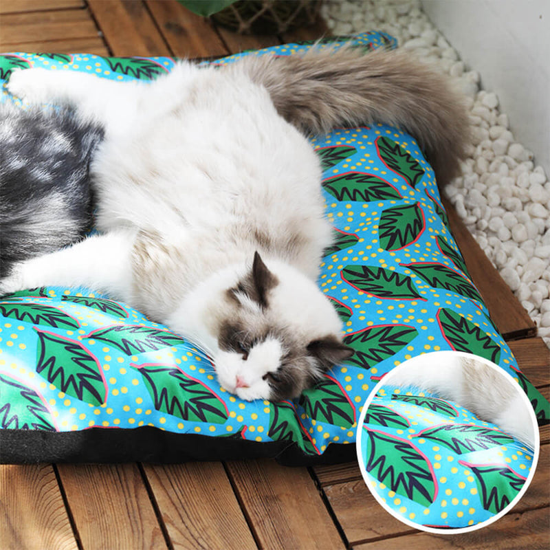 Hawaiian Leaf Pattern Waterproof Durable Large Dog & Cat Mat