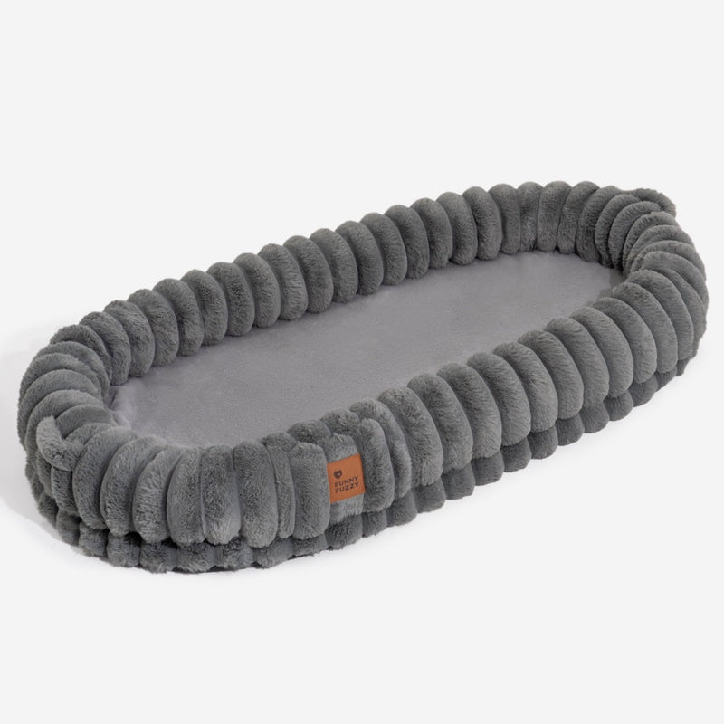 Creamy Plush Super Large Donut Human Dog Bed - Cuddle Cradle