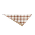 Elegant Plaid Lightweight Outdoor Dog Triangle Bandana Scarf