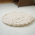 Handwoven Chunky Knit Soft Round Pet Bed Mat