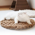 Handwoven Chunky Knit Soft Round Pet Bed Mat