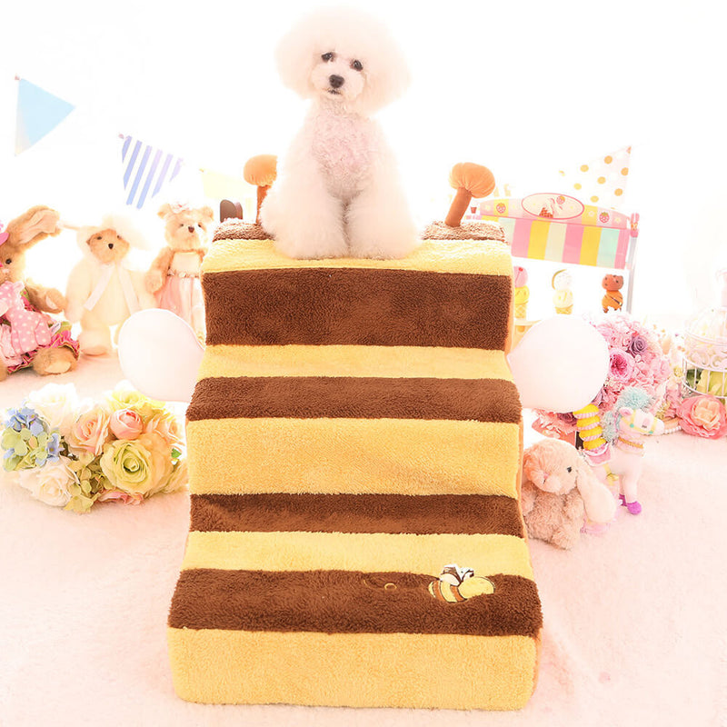 Honey Bee Climbing Ladder Washable Multi-Scenario Dog Stairs