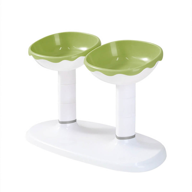 Multifunctional Adjustable Neck Protection Double Pet Bowl