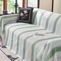 Ultra-Soft Striped Cooling Ice Silk Breathable Couch Cover