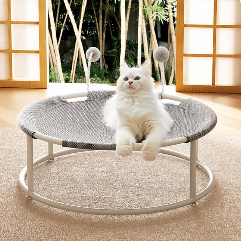 Round Breathable Moisture-Proof Warm Mesh Cat Bed