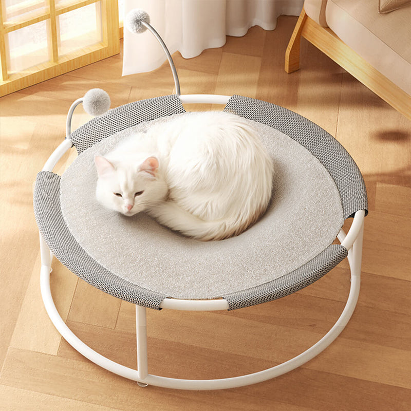 Round Breathable Moisture-Proof Warm Mesh Cat Bed