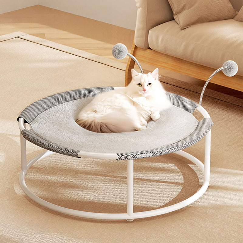 Round Breathable Moisture-Proof Warm Mesh Cat Bed