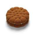 Biscuit Shaped Faux Lambswool Decorative Home Seat Cushion