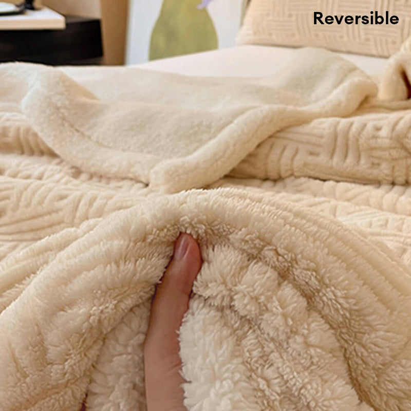 Ultra-Soft Dual-Sided Warm Jacquard Comfort Multi-Functional Blanket